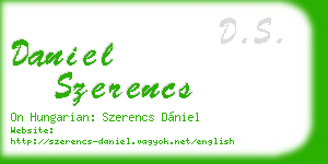 daniel szerencs business card